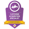 customer acquisition badge small